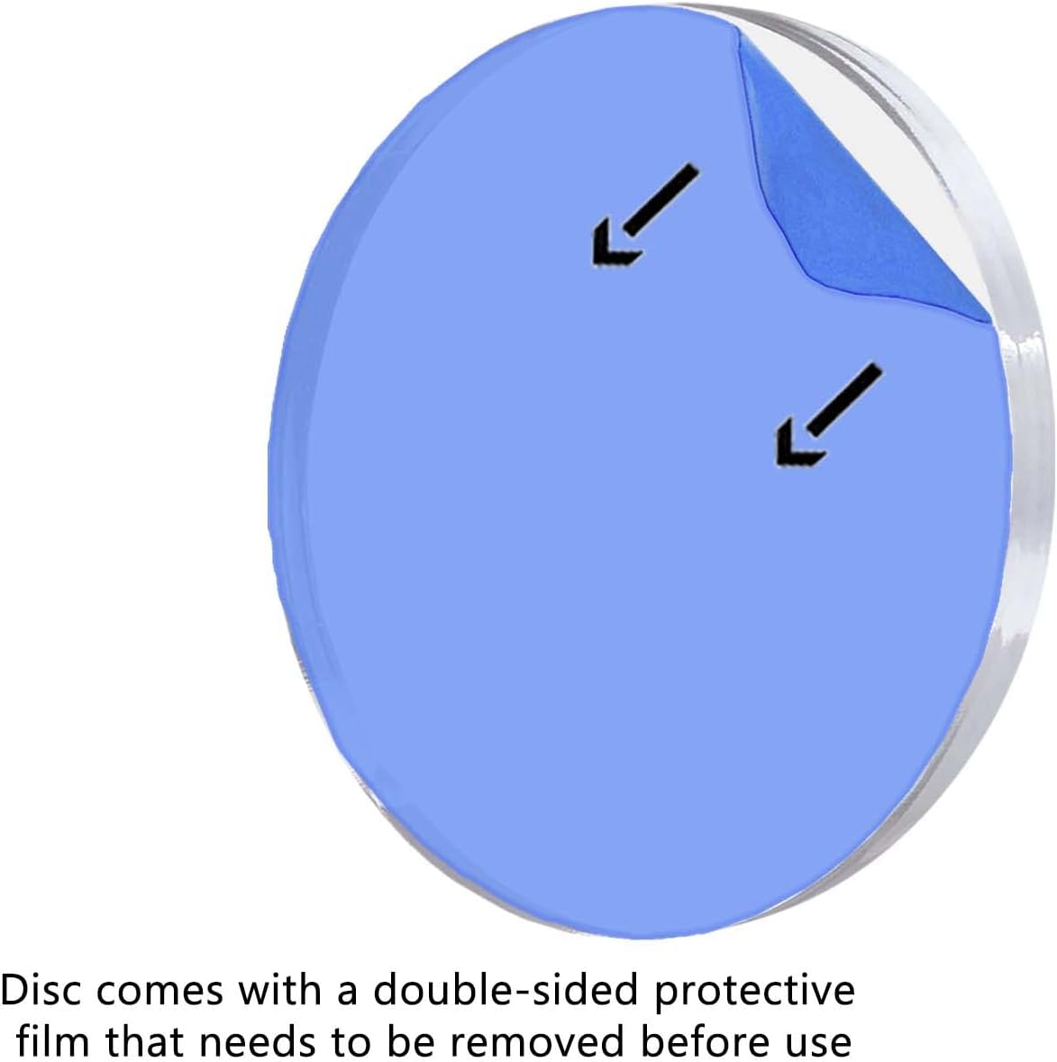 Clear Acrylic Plexiglass Disc Diameter 2" - 1/4" Thick Pack of 3