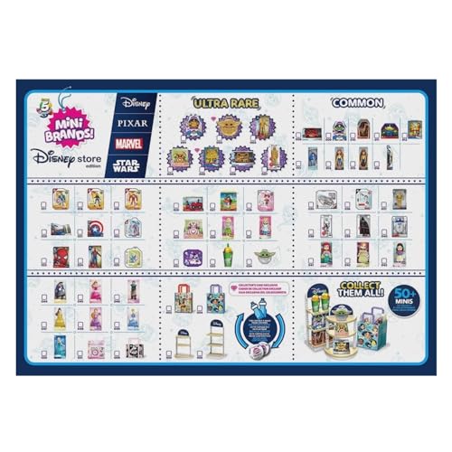 5 Surprise Mini Marcas Disney Colecionável Xalingo - Mini Brands - Bolinha Colecionável 1 Unidade