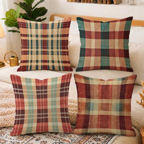 Housses de coussin 60x60cm double face velours au design géométrique - 6