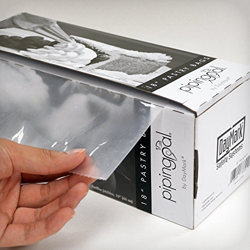 DayMark IT115436 18" Piping Pal Disposable Pastry Bag with Dispenser (Roll of 100)