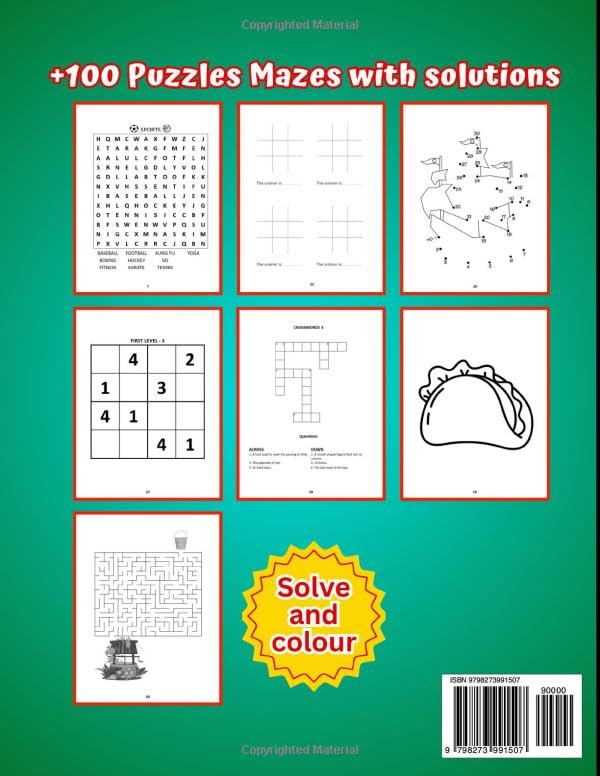 Activity Book for Kids Ages 4-8 Year Olds Vol 2: 100+ Exciting Puzzles and Activities for Children Ages 4, 5, 6, 7, 8 Featuring Mazes, Dot to Dot, ... With Full Answers for Hours of Fun and Lear image 3
