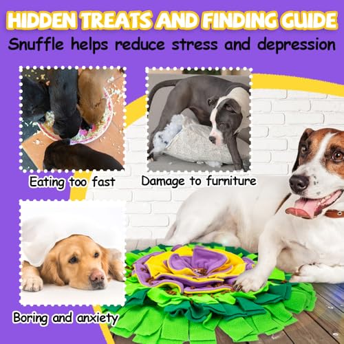 AWOOF Tapete de Snuffle para cães, brinquedo interativo de quebra-cabeça para cachorros, pequenos e
