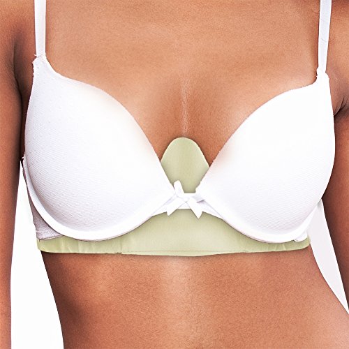 Ultra Soft Bamboo & Cotton Bra Liner (3-Pk, L) - No Tags, No Seams, No Discomfort Black, White, Beige #TOP6