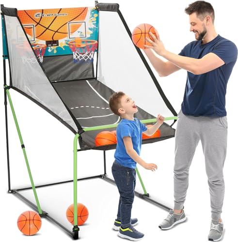 Image of Basketball Arcade Game, Indoor Play Equipment - Sports Activities & Birthday Party Games for Kids