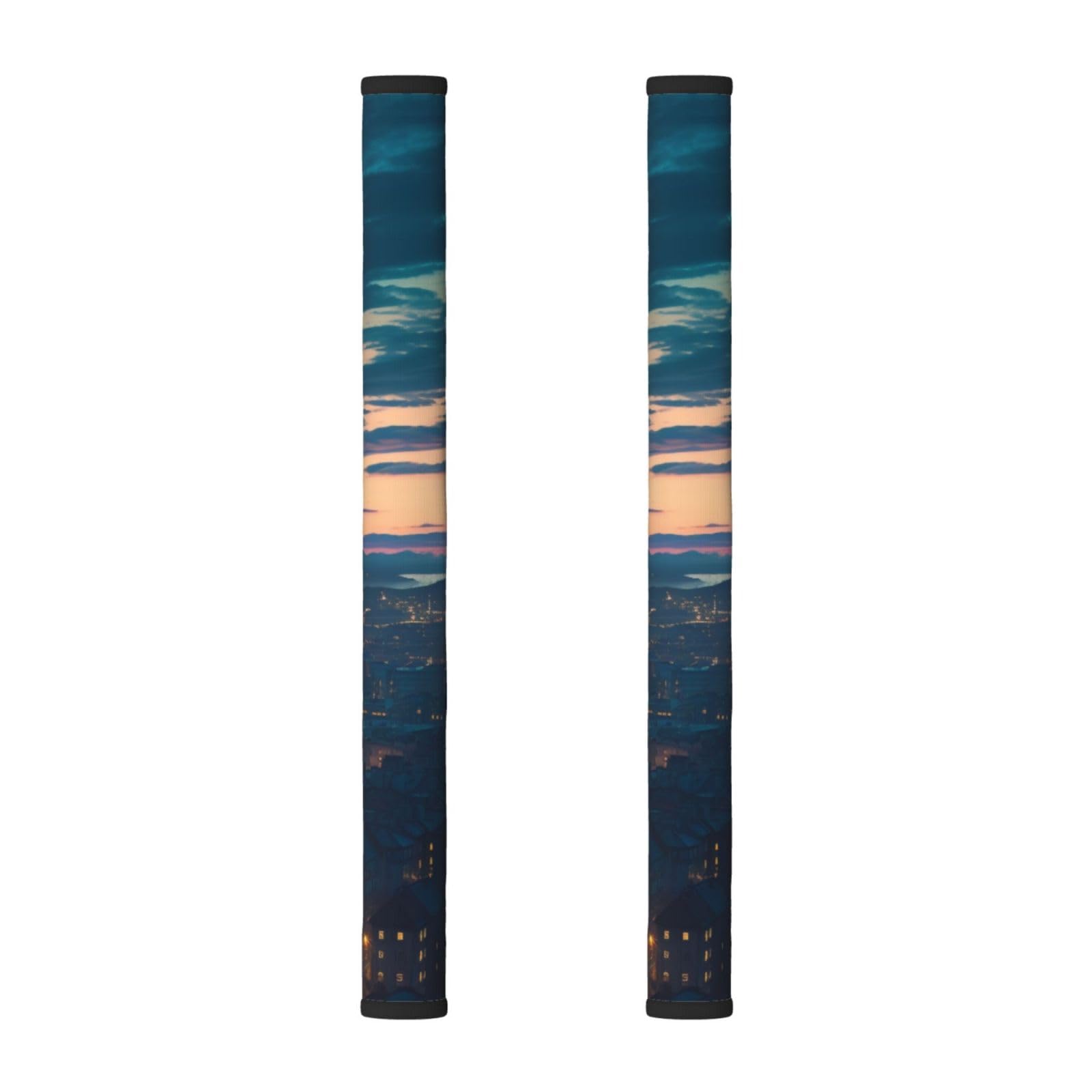 VGFJHNDF Refrigerator Door Handle Covers 2-Pack, Cityscape Dusk Printed Protect and Decorate for Fridge Ovens Dishwashers