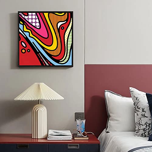 Image of 2 Pack 20x20 Canvas Frame for Landscape Painting 0.6-0.8 inch Deep,Black | Easy Framing,Square Floater Frame for Canvas Prints Wall Art Oil Painting Paint by Numbers Living Room Bedroom Hallway Decor
