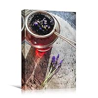 Canvas Wall Art Tea Leaves Farmhouse/Country Food Fun Kitchen Multicolor Photography Spices - 12x18 inches