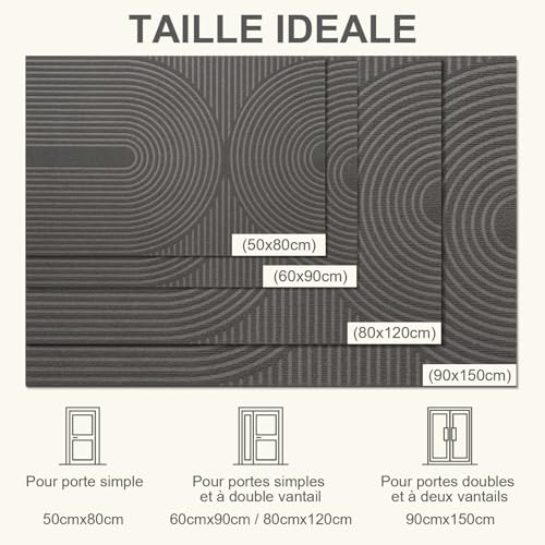 Tapis entrée antidérapant grand format 90x150cm absorbant profil bas - 4