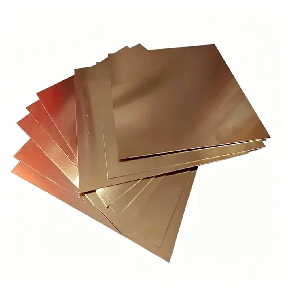Lámina Bronce Fosforoso 100x200mm 0,1-2mm 1Pza
