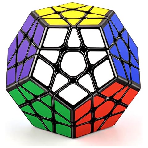 TOYESS Megaminx Cube, Dodecahedron Speed Cube 3x3, Special Shaped Puzzle Cube, Stocking Filler for Boys and Girls Cover