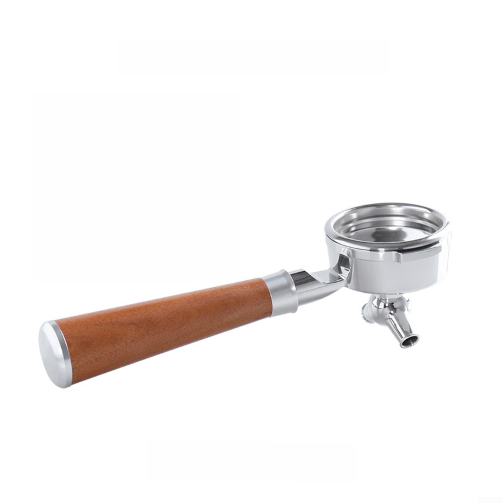 Portafiltro per caffè espresso da 58 mm con cestello filtrante per Breville serie 9, manico in acciaio inossidabile 304, impugnatura rimovibile in legno per la produzione di caffè in casa