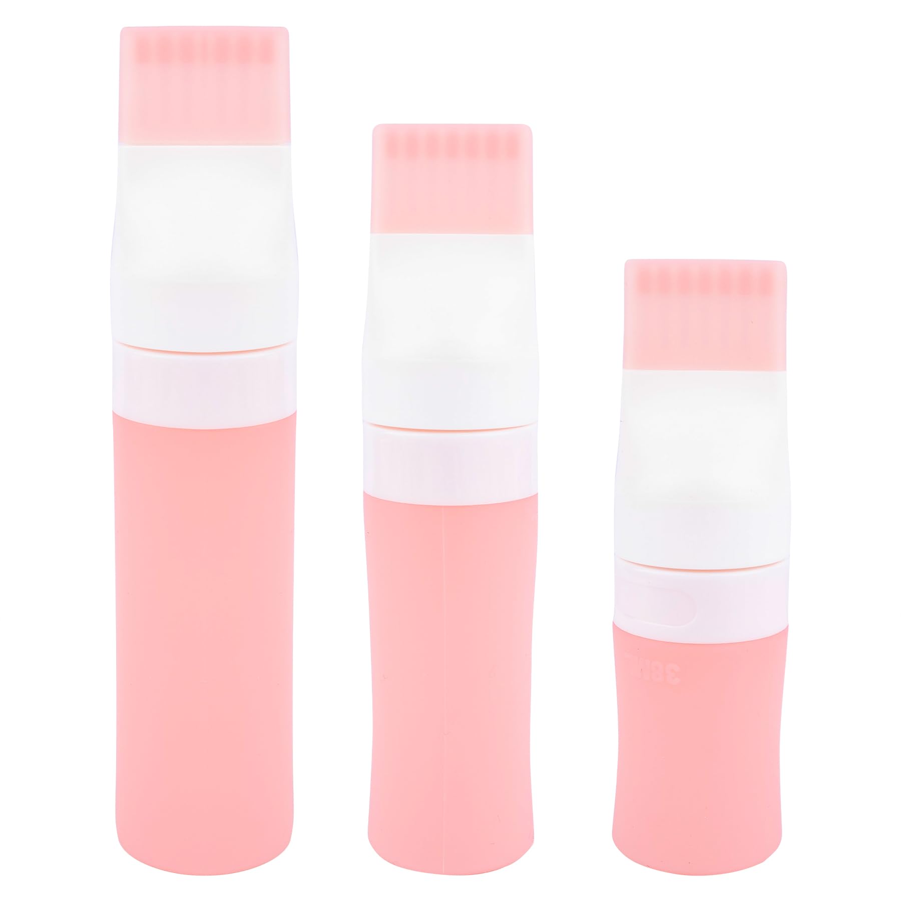 Framendino, 3 Pack Silicone Hair Oil Applicator, Sizes Root Comb Applicator Bottle for Dye, Scalp and Brush