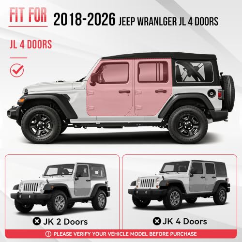 Image of Running Boards Fit for Jeep Wrangler JL 4 Doors 2018‑2026