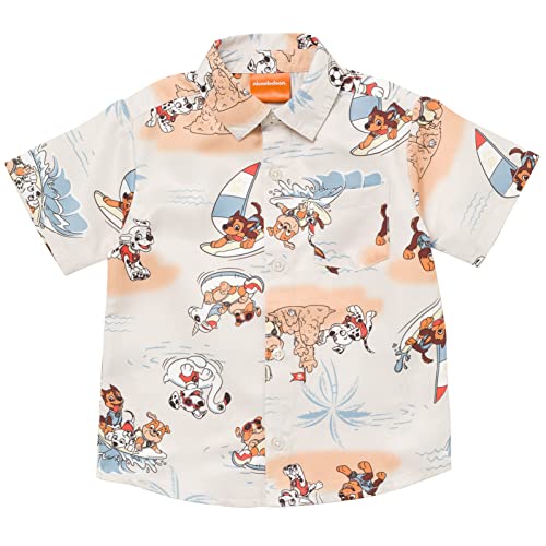 Paw Patrol Matching Family Hawaiian Button Down Shirt Toddler to Adult Sizes (2T - 2XL)