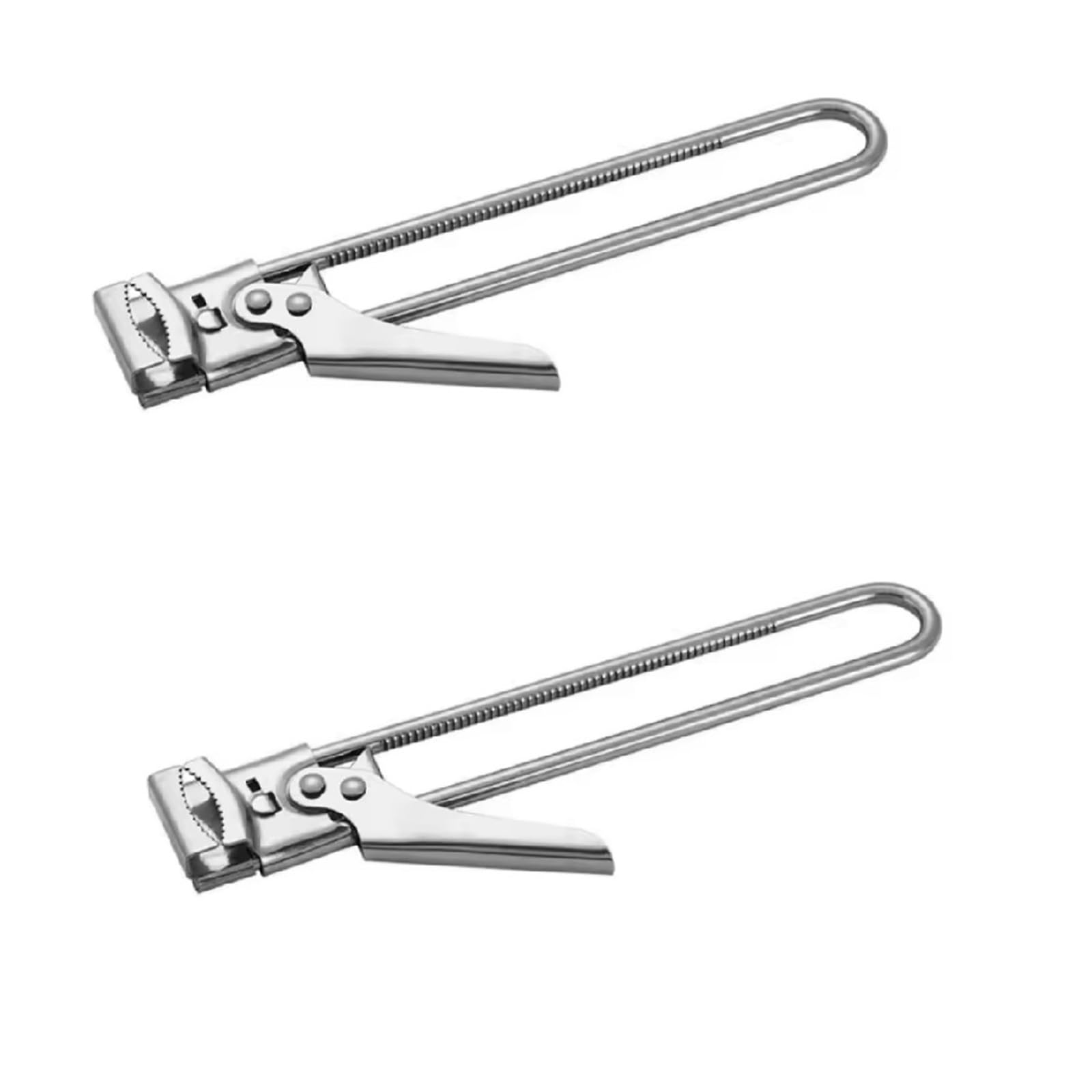 Multifunktions-Edelstahl-Glasdeckelöffner, verstellbar, Werkzeug for Öffnen von Dosen, Flaschen, Zuhause, Küche, manueller, arbeitssparender Greifer(2pcs)