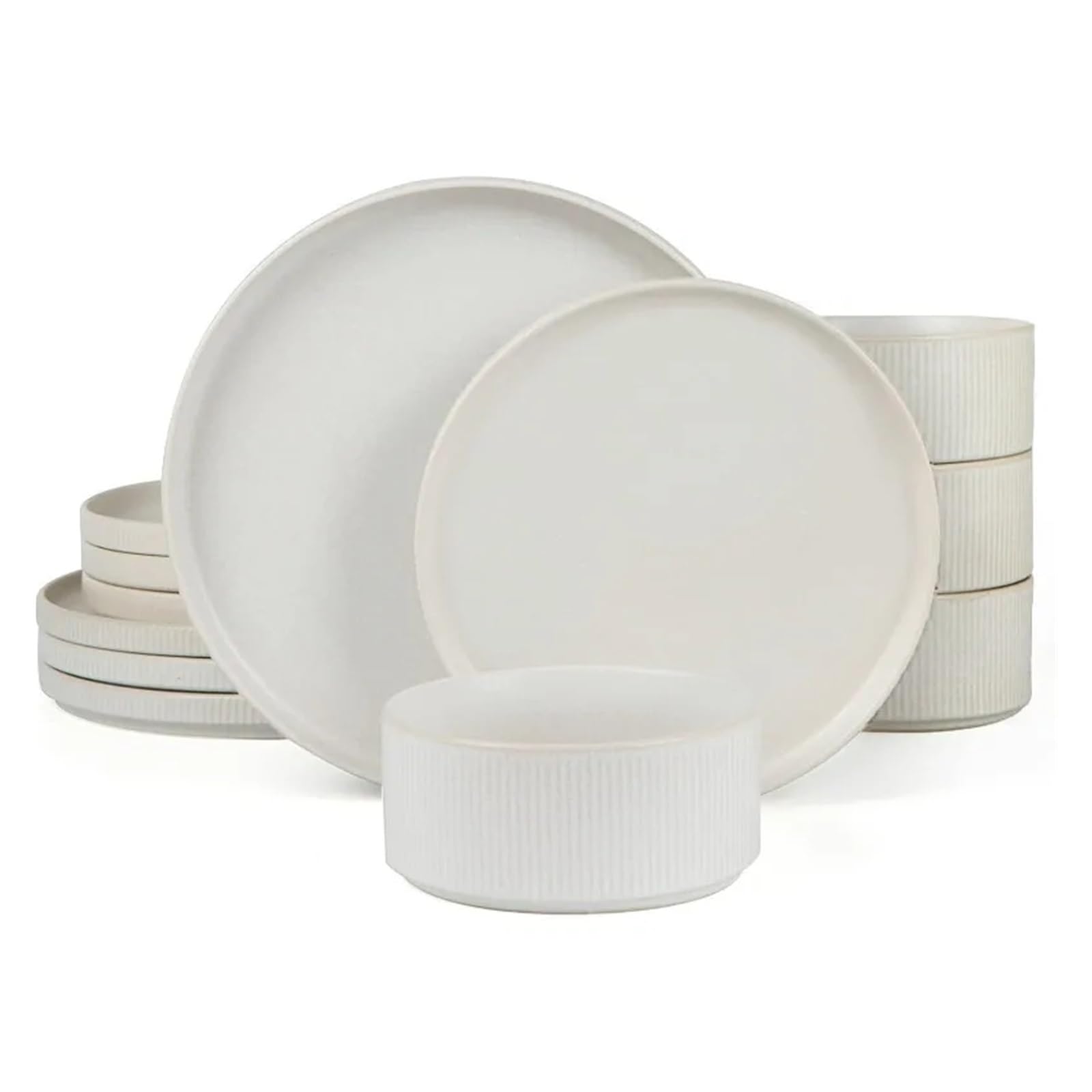 Service de table 12 pièces Famiware Star, assiettes et bols design pour sublimer vos repas