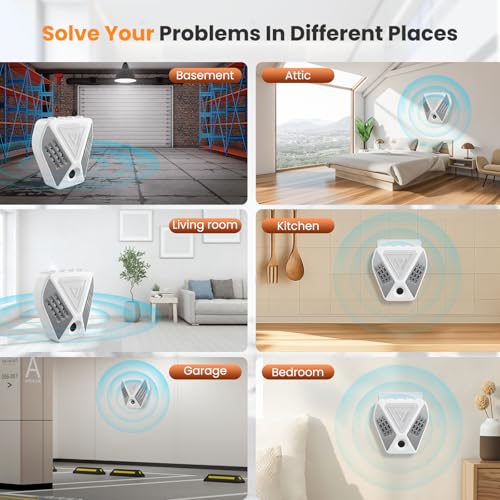 Ultrasonic Pest Repeller,3In1 Electronic mosquito Repellent Plug in, Indoor Mute Ultrasonic Pest Repeller Suitable for mosquito control,Powerful Mouse Repellent Plug In Pest Control Mice,Rat,Mosquitoe - Image 7