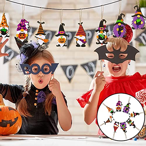 Nano Legno Halloween Gnomo Legno Decorazioni