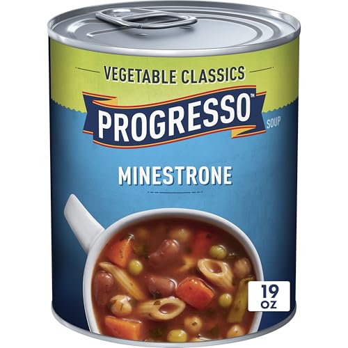 Progresso Minestrone Soup, Vegetable Classics Canned Soup, 19 oz