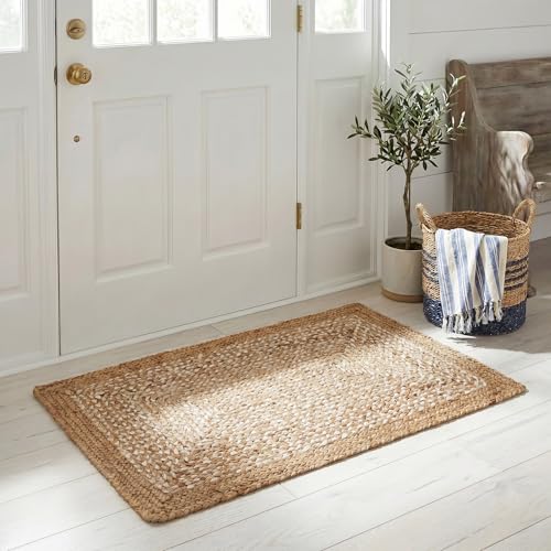 Tapete decorativo SAFAVIEH 2' x 3' Natural e Ivory miniatura 1