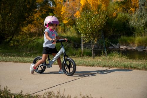 Image of Strider 12 Sport Bike, Matte Gray - No Pedal Balance Bicycle for Kids 1 to 4 Years - Includes Safety Pad, Padded Seat, Mini Grips, Flat-Free Tires-Easy Assembly, Tool-Free Adjustments