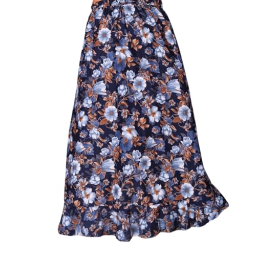 Image of JYESHTA Women's American Crepe Flared A Line Stitched Long Skirt with 12 Mtr Flare 40 in Height | Skirts for Women Long Length | Long Skirts for Girls