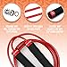 Ballistyx Jump Rope - Premium Speed Jump Rope with 360 Degree Spin, Steel Handles, Silicone Grips and 2 x Adjustable Cables - for Crossfit, Gym & Home Fitness Workouts & More - RED