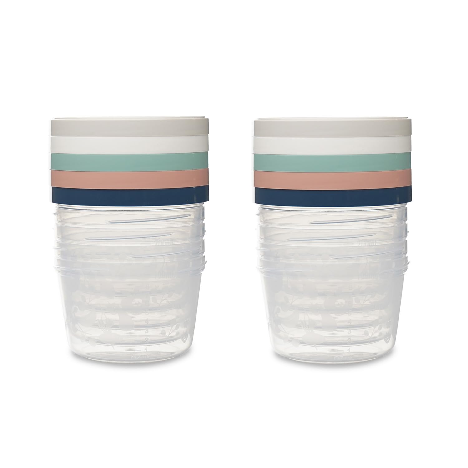 THERMOBABY Frischhaltedosen für Babys, 250 ml, mikrowellengeeignet, gefriergeeignet, spülmaschinenfest, stapelbar, zufällige Farbauswahl, hergestellt in Frankreich, 10 Stück