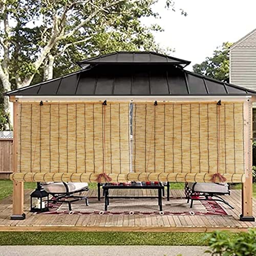 Natural Schilf Vorhang Bambus Rollo Bambusvorhang Jalousie Bambus-Rollo...