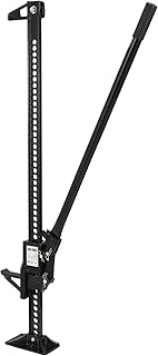 PioneerWorks High Lift Farm Jacks, 48 Inch Utility Ratcheting Off Road Jack, Heavy Duty 3 Ton (6600 Lb) Capacity Farm Jack for Tractor Truck Car, Black