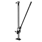 PioneerWorks High Lift Farm Jacks, 48 Inch Utility Ratcheting Off Road Jack, Heavy Duty 3 Ton (6600 Lb) Capacity Farm Jack for Tractor Truck Car, Black
