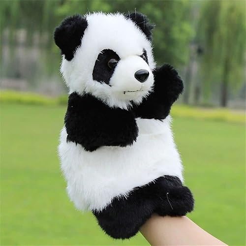 Miniatura 5 de Marionetas de mano de animales, elefante, cerdito, pato, conejo, mono, panda, marionetas de mano de animales de felpa suave para niños pequeños