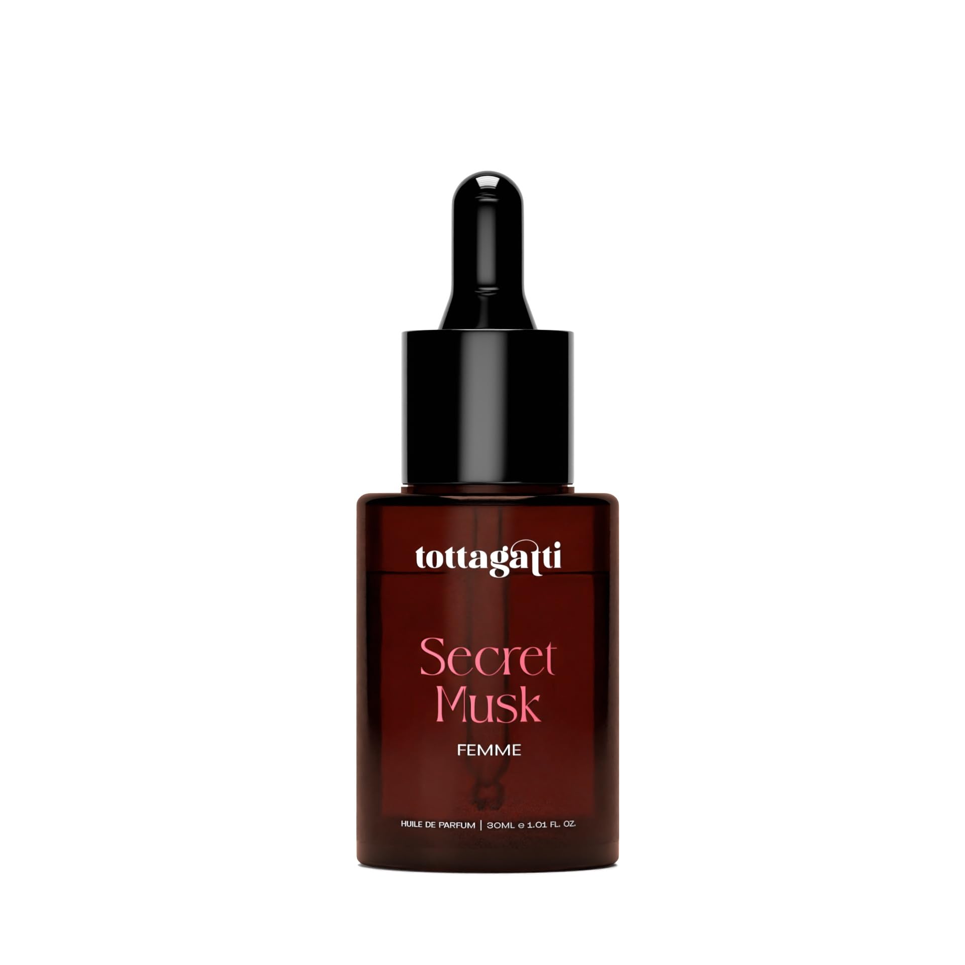 Tottagatti Perfume Oil for Women - Inspired by Secret Musk - Long Lasting - Musk, Sandalwood, White Rose, Raspberry, Iris - 30 ML