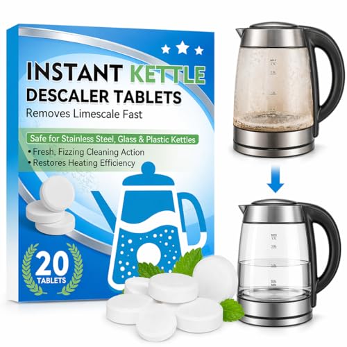 JOYAONE Kettle Descaler Tablet Kettle Cleaner Remove Hard Water & Mineral Buildup Hardwater Stains Citric Acid for Cleaning & Descaling Water Distillers Boilers Limescale Remover For Kettles