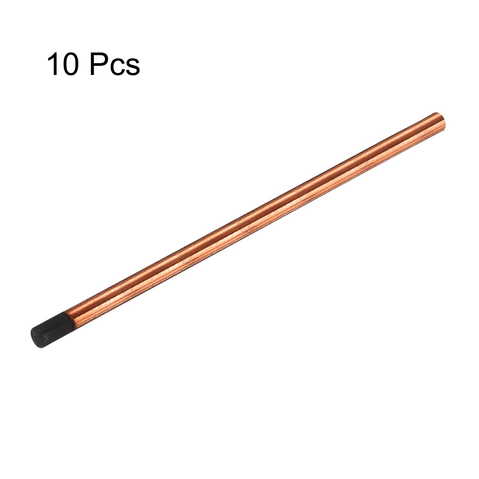 PATIKIL 10pcs 12mmx305mm(0.47"x12") Carbon Arc Air Gouging Rods Copper Graphite Coated Gouging Electrode Rods for Welding - Image 3