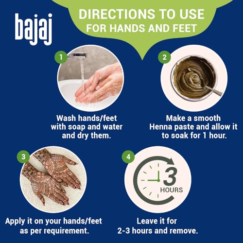Bajaj 100% Pure Henna 500 gm - Image 5