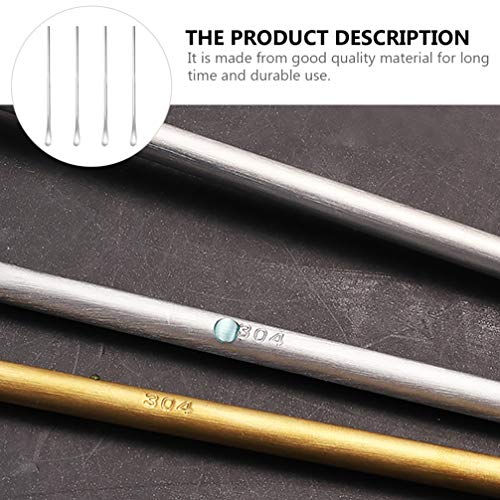 Colheres de bar Cabilock de aço inoxidável, 4 peças, colheres de mistura de aço inoxidável, coquetel