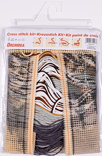 Orchidea - Cushion Cross Stitch Kit - Deer - Printed Canvas - 4.5 Count - for Adults - 99014, 40 x 40cm - Image 4