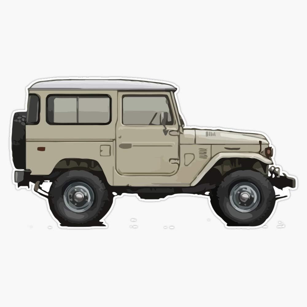 Amazon.com: Magnet Fj40 Illustration Magnetic Bumper Sticker 5 ...