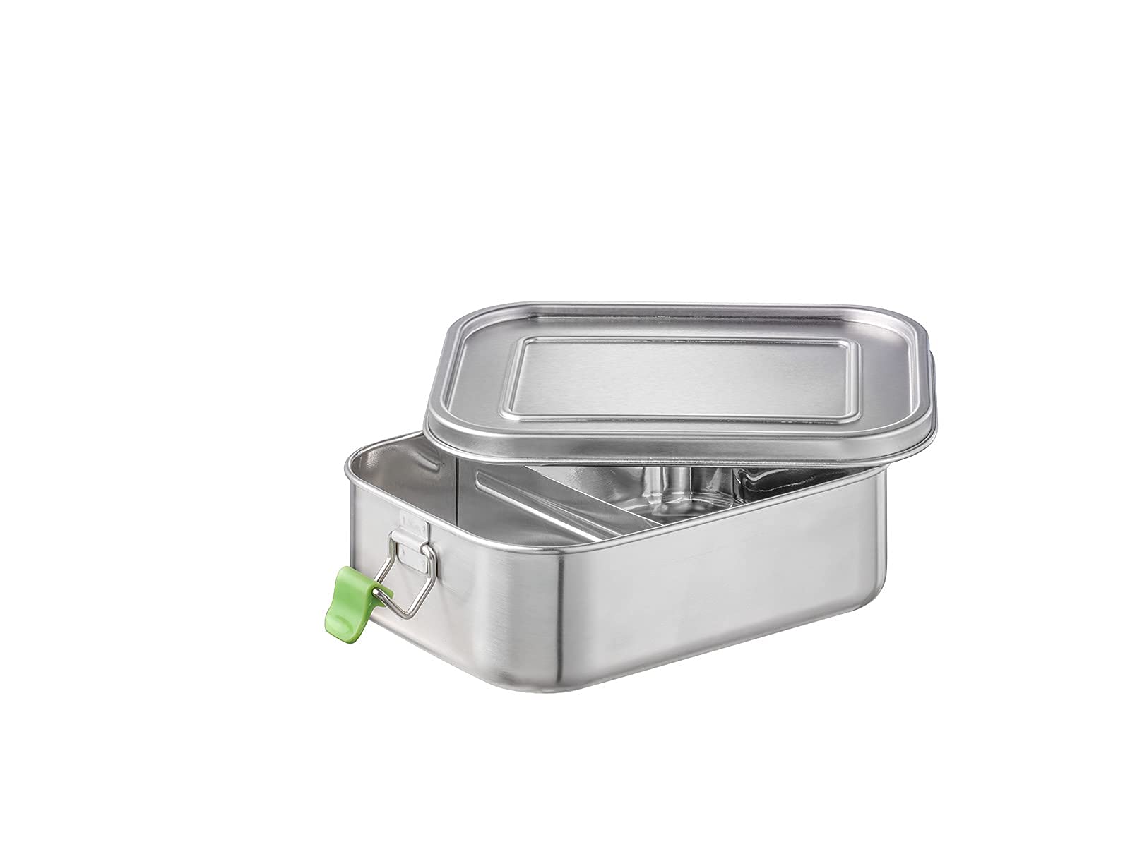 APS Boîte à lunch en acier inoxydable durable de qualité supérieure 1100 ml avec cloison de séparation/​boîte à repas étanche pour enfants, loisirs et adultes, boîte à déjeuner moyenne