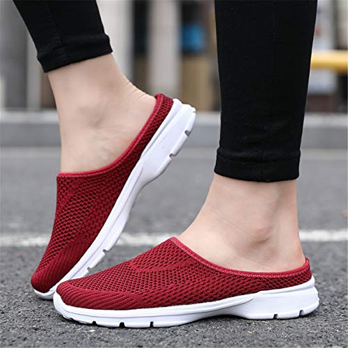 Image of ChicWind Womens Breathable Mesh Walking Mules Sneakers Open Back Slip On Shoes