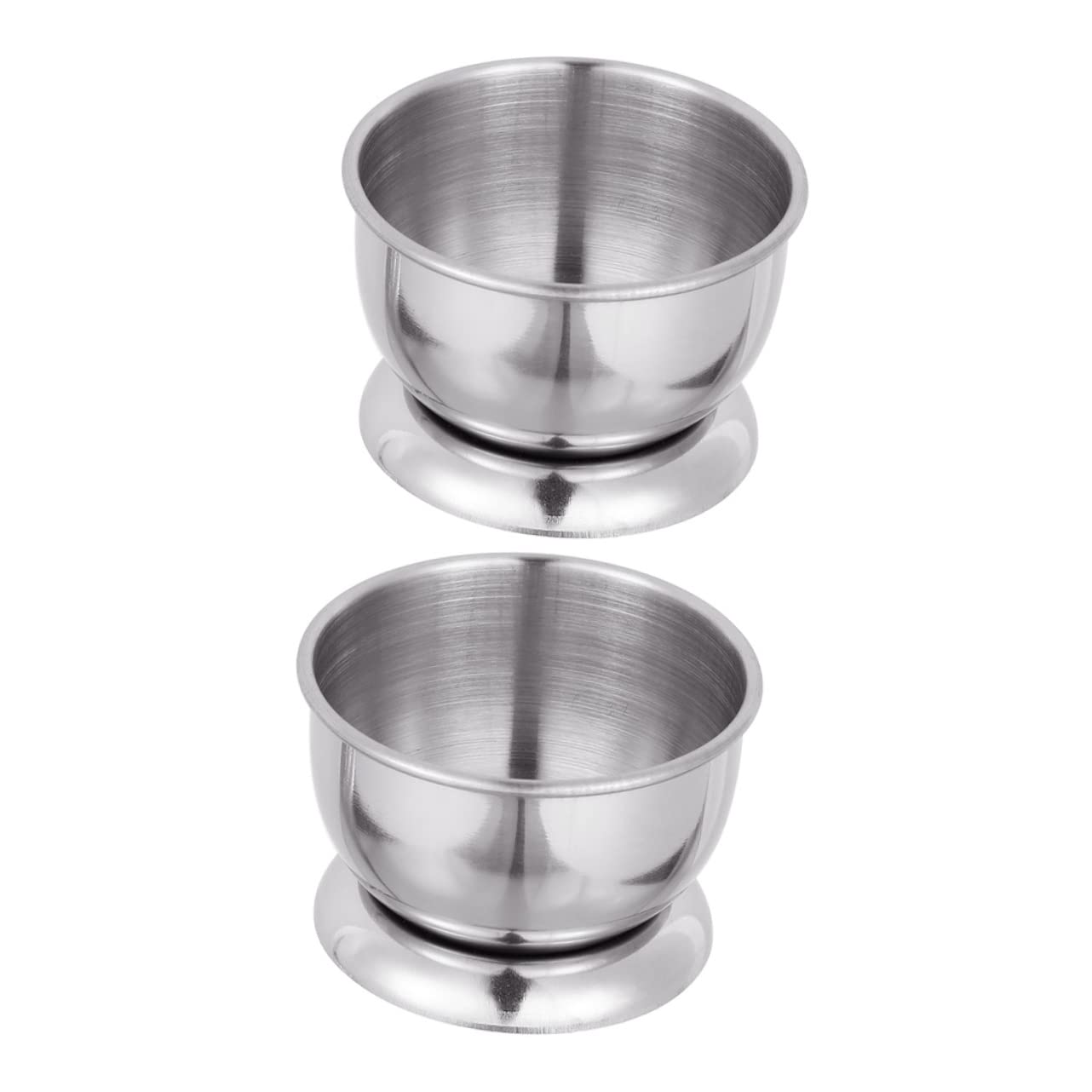 Mobestech 4 Sätze Kleine Teetasse Reisen Tassen Faltbar Rostfreier Wasserbecher Trinkbecher Aus Metall Becher Aus Edelstahl Rostfreie Teetasse Rostfreier Stahl Silber 2 Stücke * 4