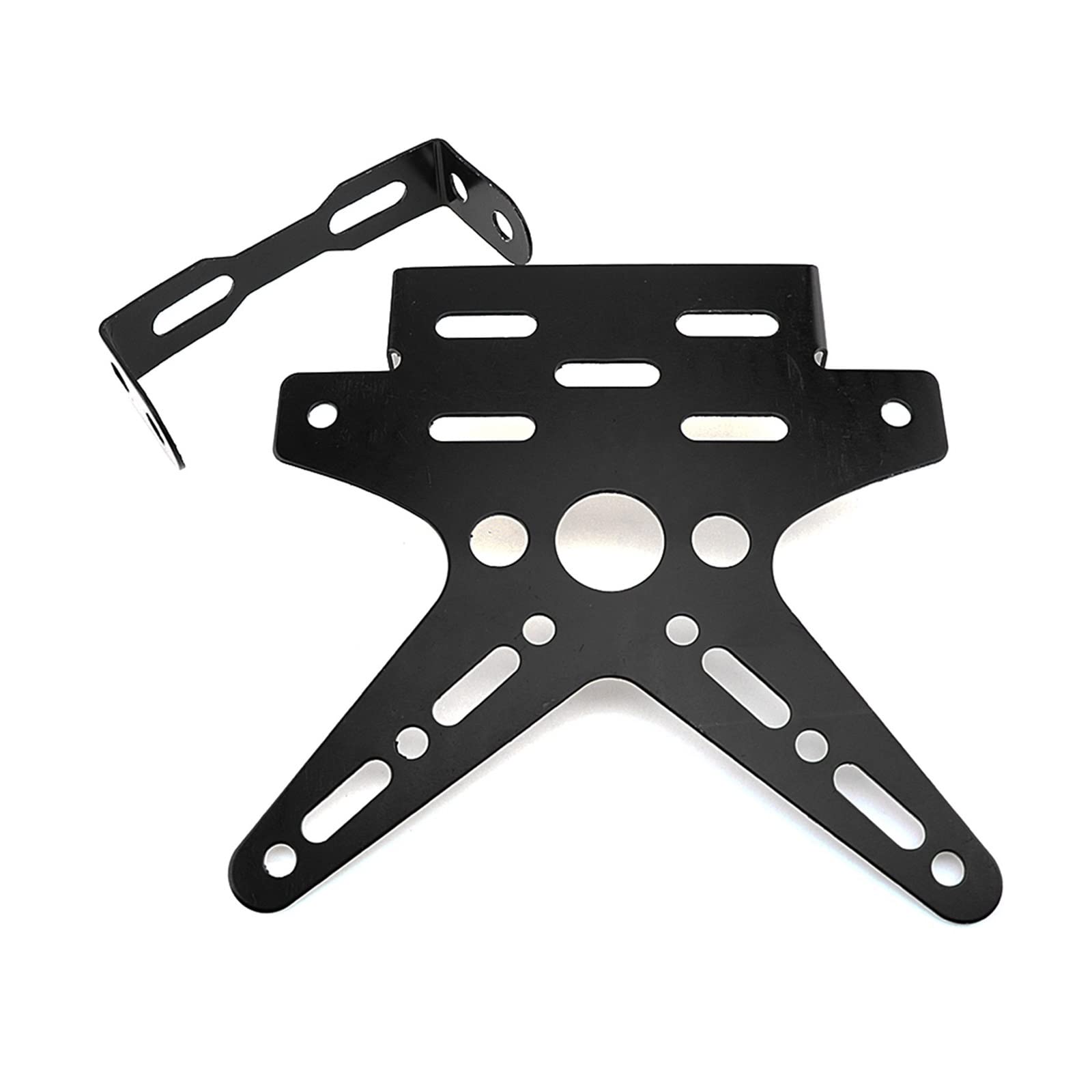 Tablica rejestracyjna motocykla Trwała Galwanizacja Ze Stopu Aluminium Ze Stopu Aluminium Motocykla Tylna Ramka Tablicy Rejestracyjnej Do Skutera Motocyklowego (Kolor : W)