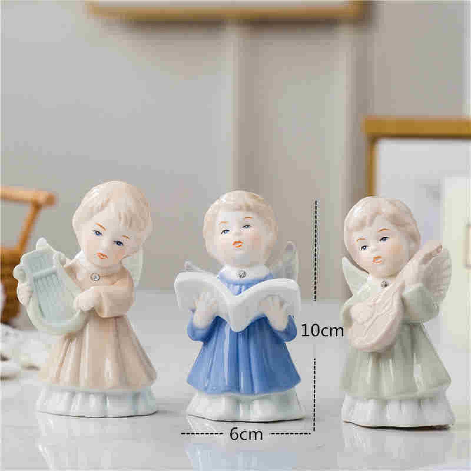 Amazon.co.jp: 彫刻 陶器のキャラクターの彫刻かわいい人形の置物の