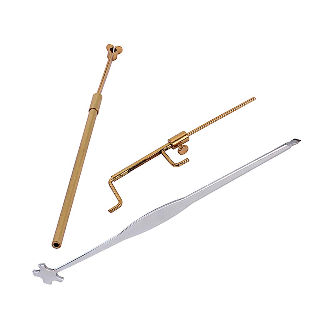 Alnicov Kit di strumenti di riparazione per violino e liutaio con calibro e clip per retriever