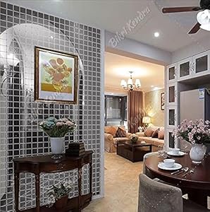 Bikri Kendra - 200 Square Black - 3D Acrylic Mirror Wall Stickers -