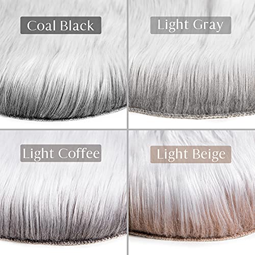 image for Ashler Home Deco Ashler faux fur rug, Fluffy Shaggy Area Rug Ultra Sof