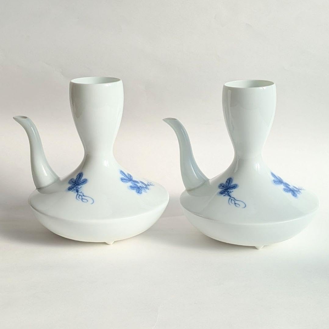 Amazon.co.jp: 伊万里鍋島焼 畑萬陶苑 酒器セット 徳利2客 猪口2客