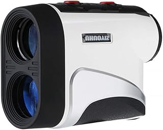 MYYINGELE Professional Rangefinder Golf Range Finder Measuring Device, Flag Lock Setting Mode for Golf Tending, Distance, Speed Measuring Handheld 6X Magnification Camping