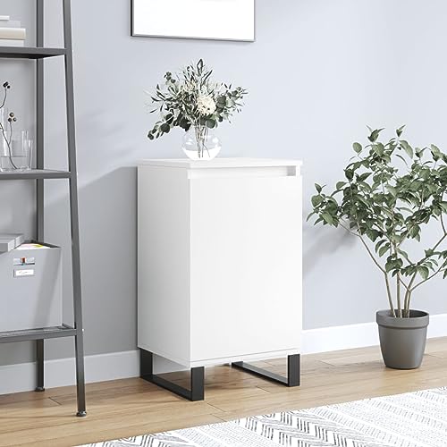 Frdhee Vitrina de cocina, aparador, color blanco, 40 x 35 x 70 cm, material de madera para cocina, salón, pasillo, entrada
